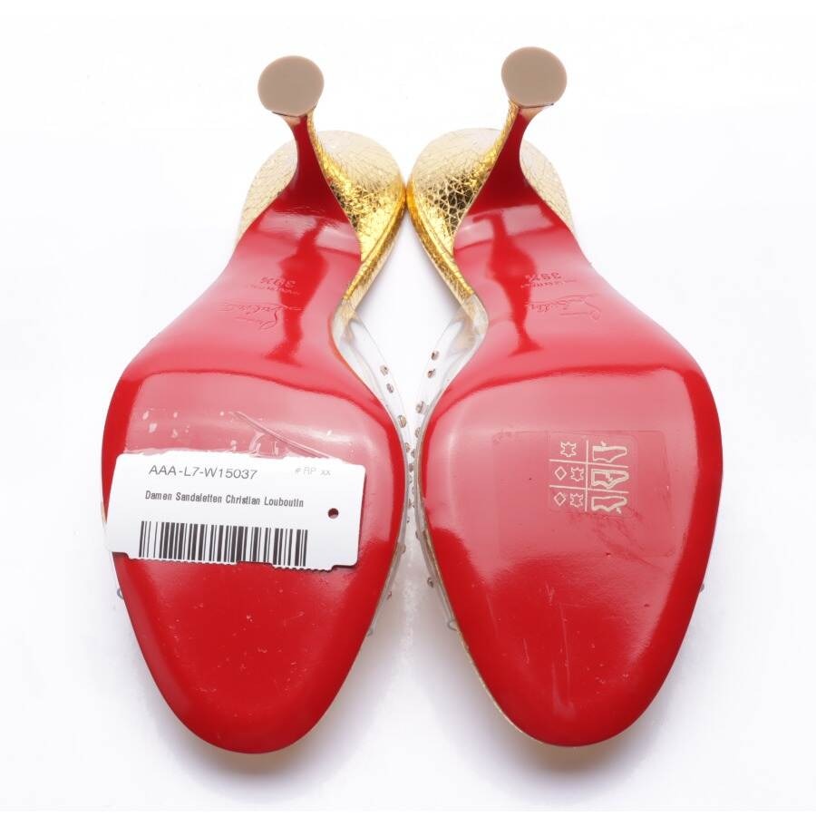 Image 4 of Heeled Sandals EUR 39.5 Gold in color Metallic | Vite EnVogue