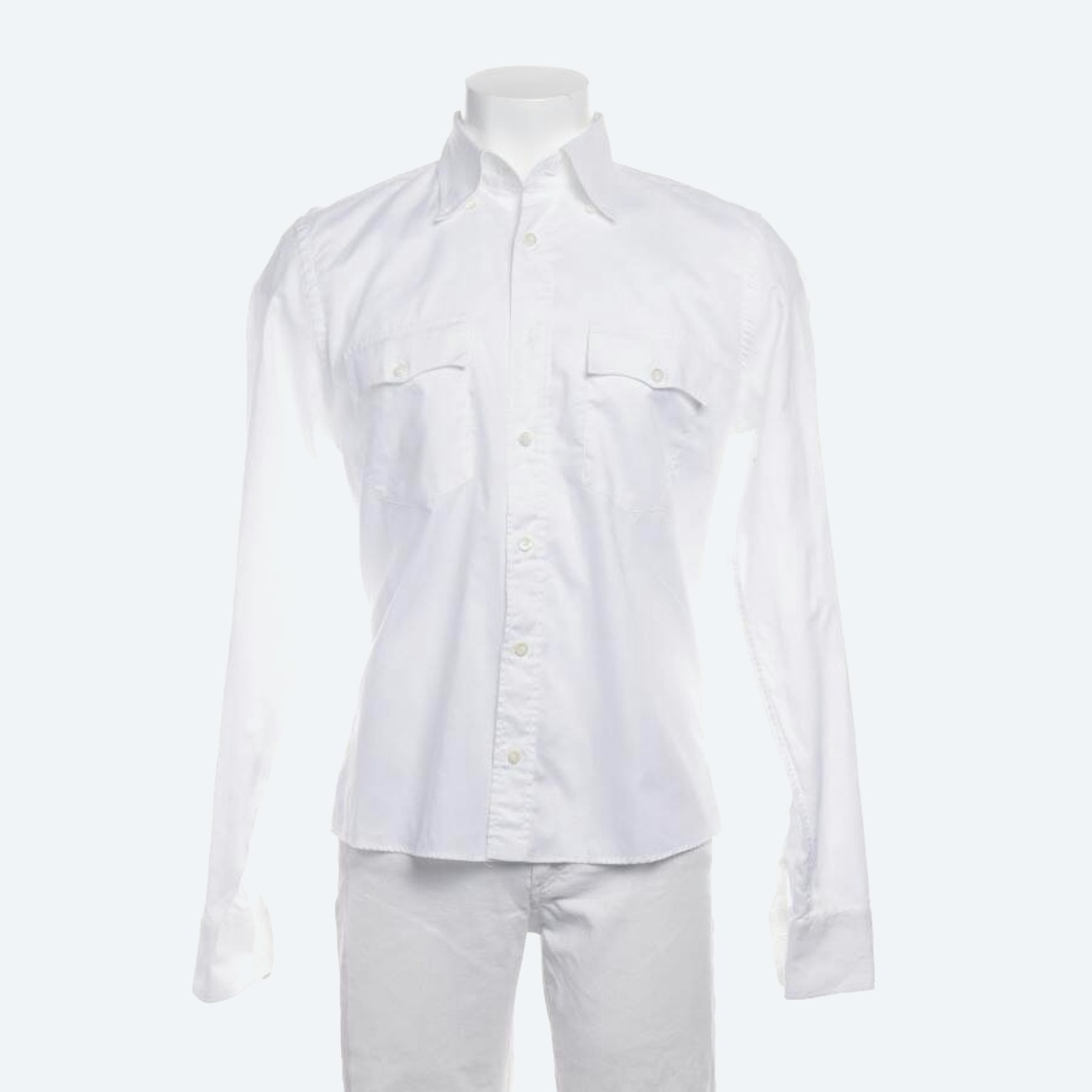 Image 1 of Casual Shirt 40 White in color White | Vite EnVogue