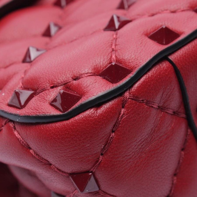 Image 6 of Rockstud Shoulder Bag Red in color Red | Vite EnVogue