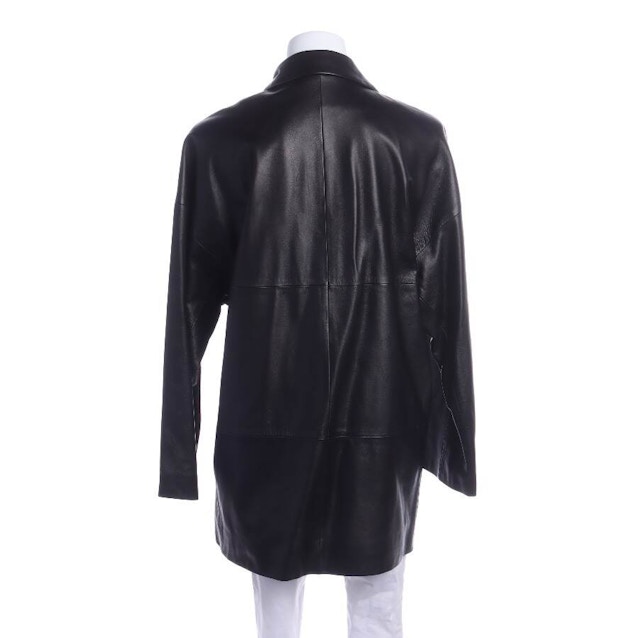 Leather Coat 38 Black | Vite EnVogue