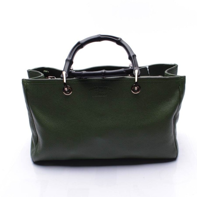Image 1 of Bamboo Shopper Handbag Green | Vite EnVogue