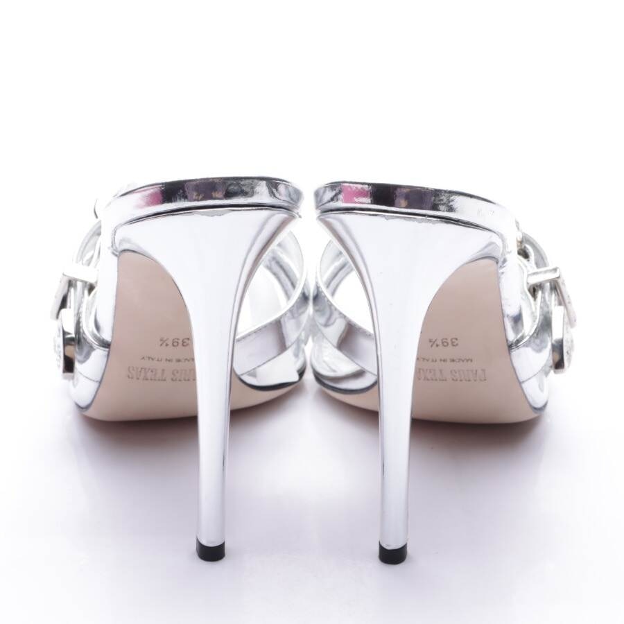 Image 3 of Heeled Sandals EUR 39.5 Silver in color Metallic | Vite EnVogue
