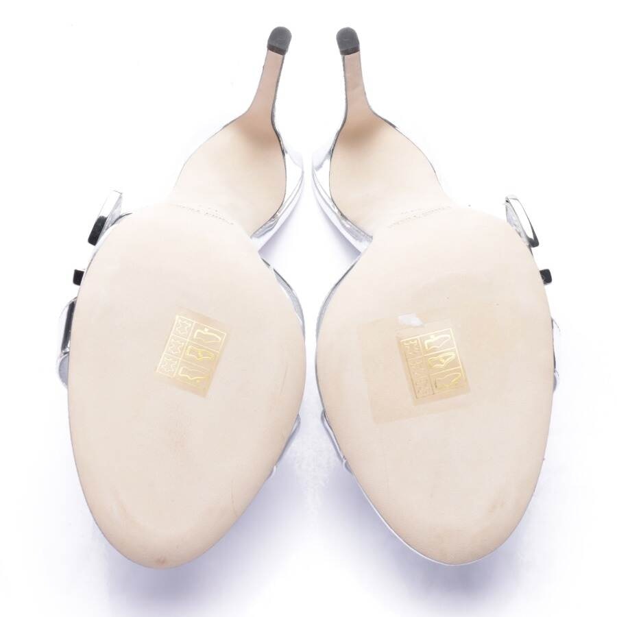 Image 4 of Heeled Sandals EUR 39.5 Silver in color Metallic | Vite EnVogue
