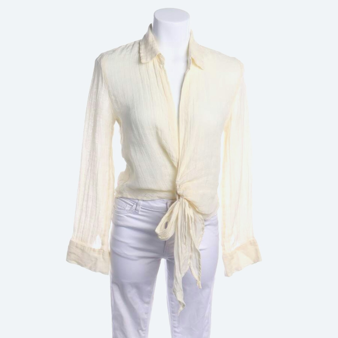 Image 1 of Linen Shirt 34 Cream in color White | Vite EnVogue