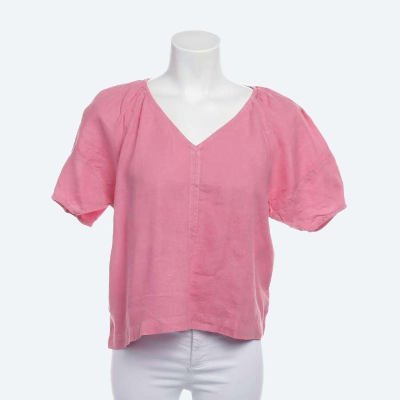 Image 1 of Linen Blouse XS Pink in color Pink | Vite EnVogue