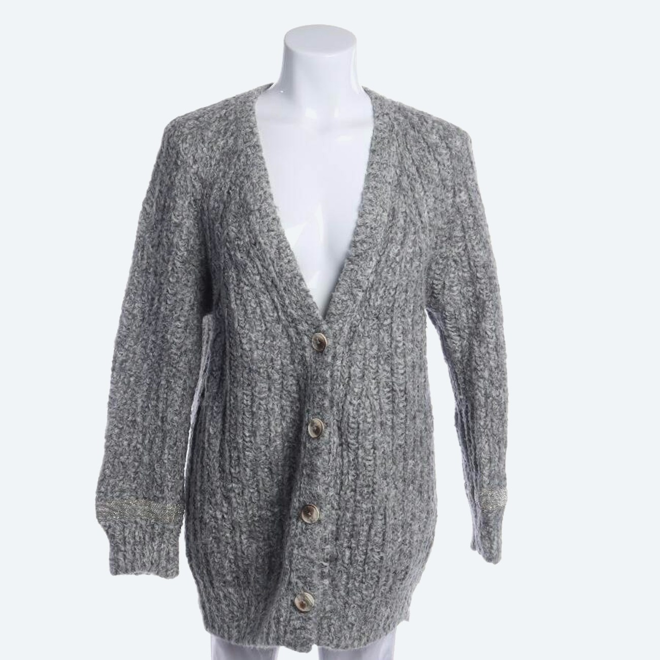 Image 1 of Cardigan 2XS Gray in color Gray | Vite EnVogue
