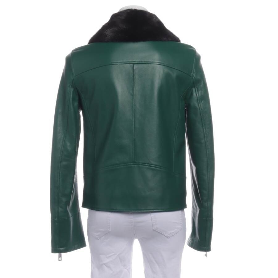 Image 2 of LeatherJacket 32 Green in color Green | Vite EnVogue