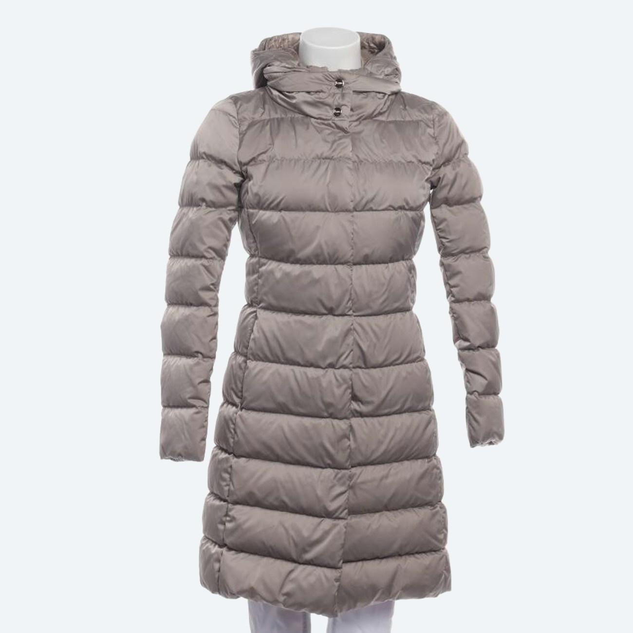 Image 1 of Quilted Coat 34 Gray in color Gray | Vite EnVogue