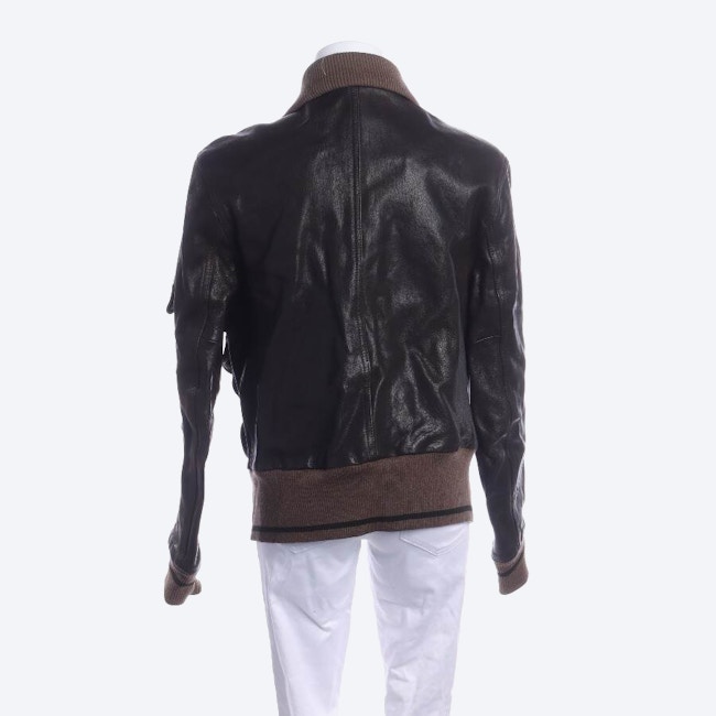 Image 2 of LeatherJacket M Dark Brown in color Brown | Vite EnVogue