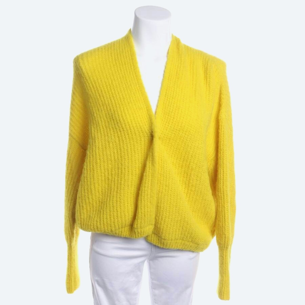 Image 1 of Cardigan XS Yellow in color Yellow | Vite EnVogue