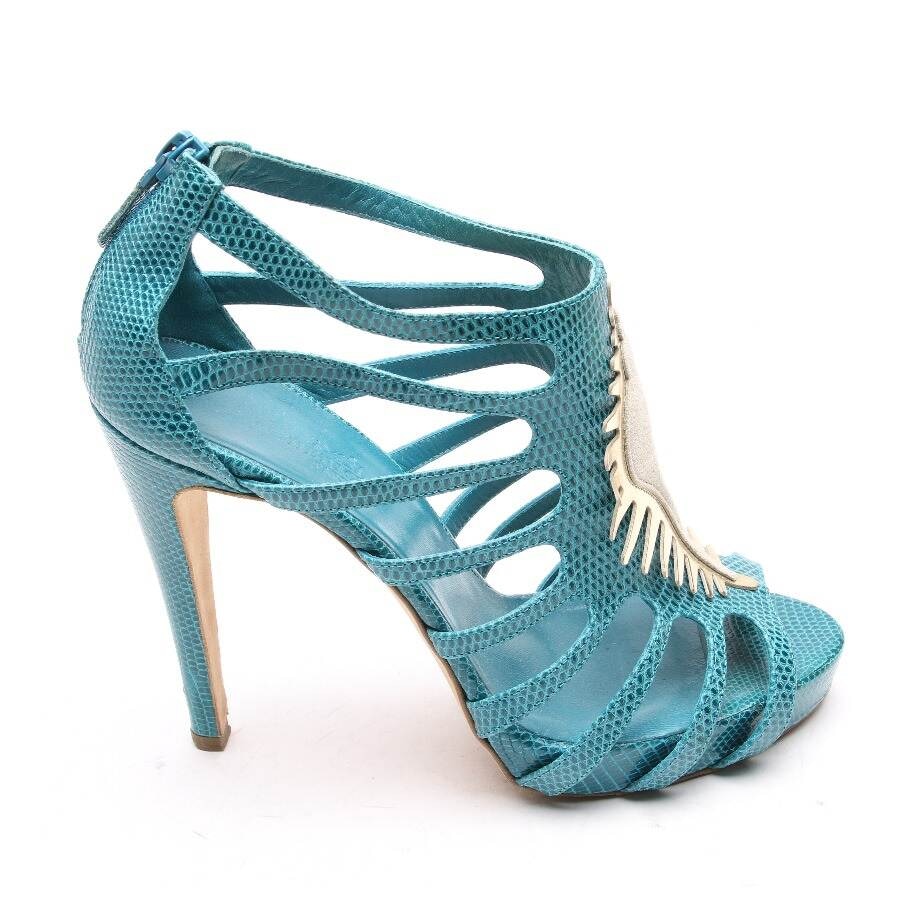 Image 1 of Heeled Sandals EUR 40 Turquoise in color Blue | Vite EnVogue