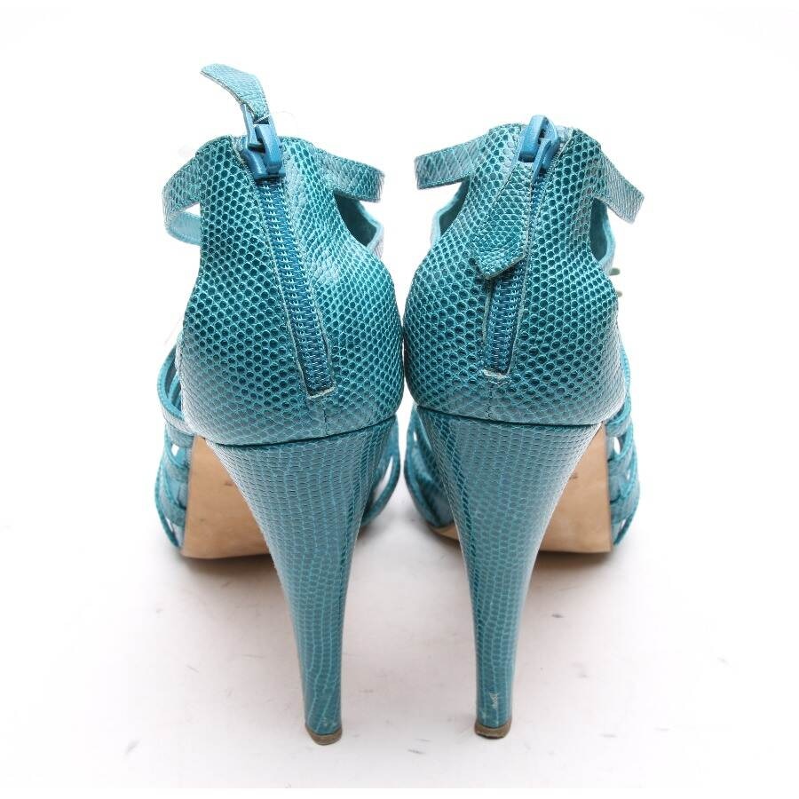 Image 3 of Heeled Sandals EUR 40 Turquoise in color Blue | Vite EnVogue
