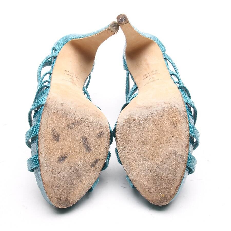 Image 4 of Heeled Sandals EUR 40 Turquoise in color Blue | Vite EnVogue
