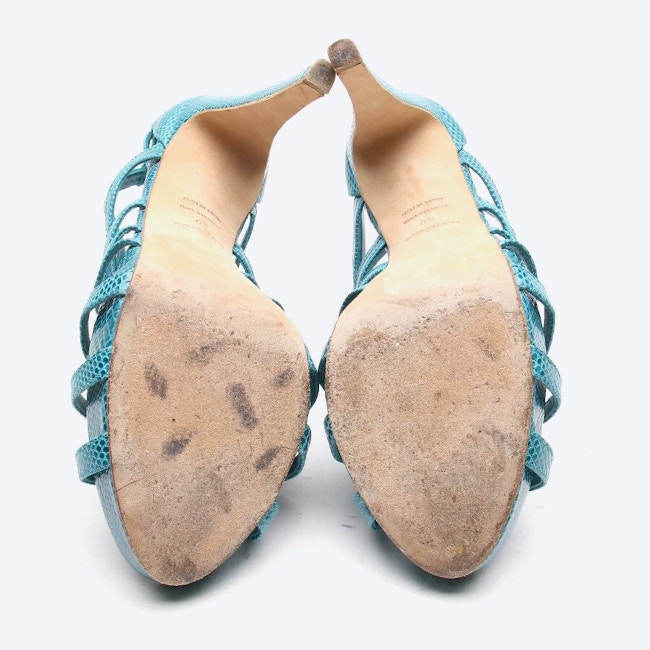 Image 4 of Heeled Sandals EUR 40 Turquoise in color Blue | Vite EnVogue
