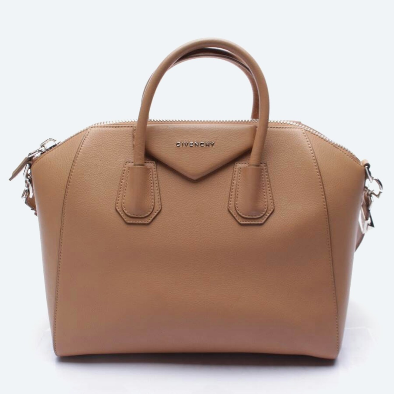 Image 1 of Antigona Medium Handbag Light Brown in color Brown | Vite EnVogue