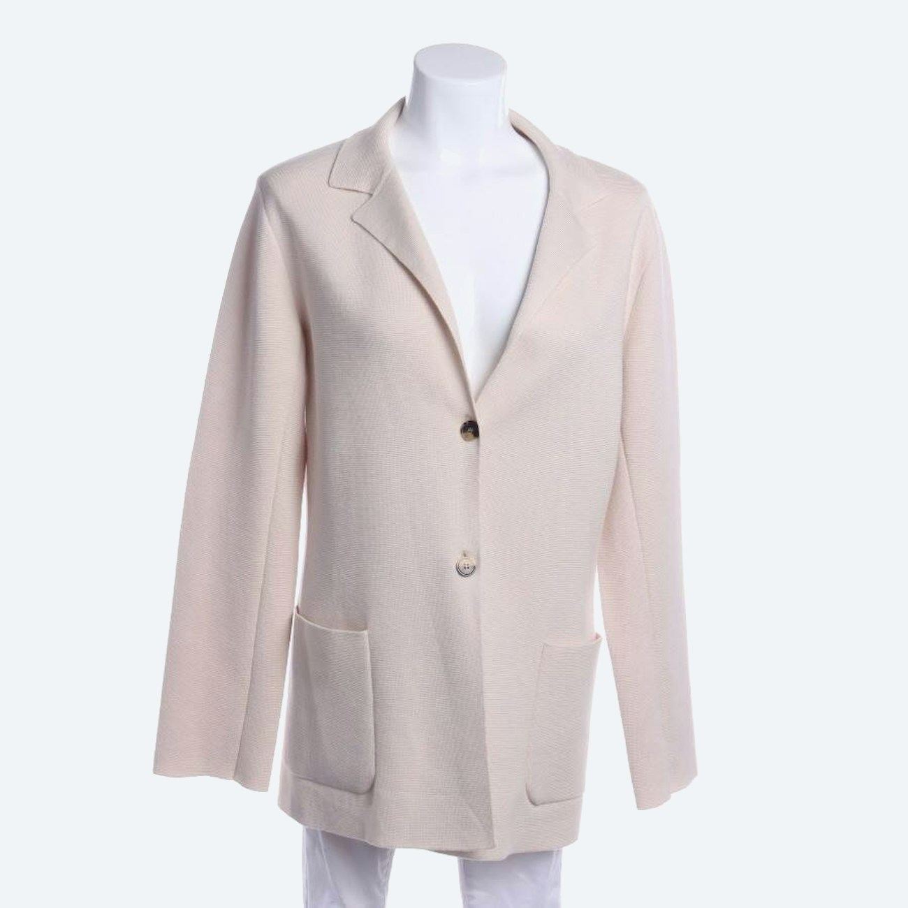 Image 1 of Wool Cardigan L Beige in color White | Vite EnVogue