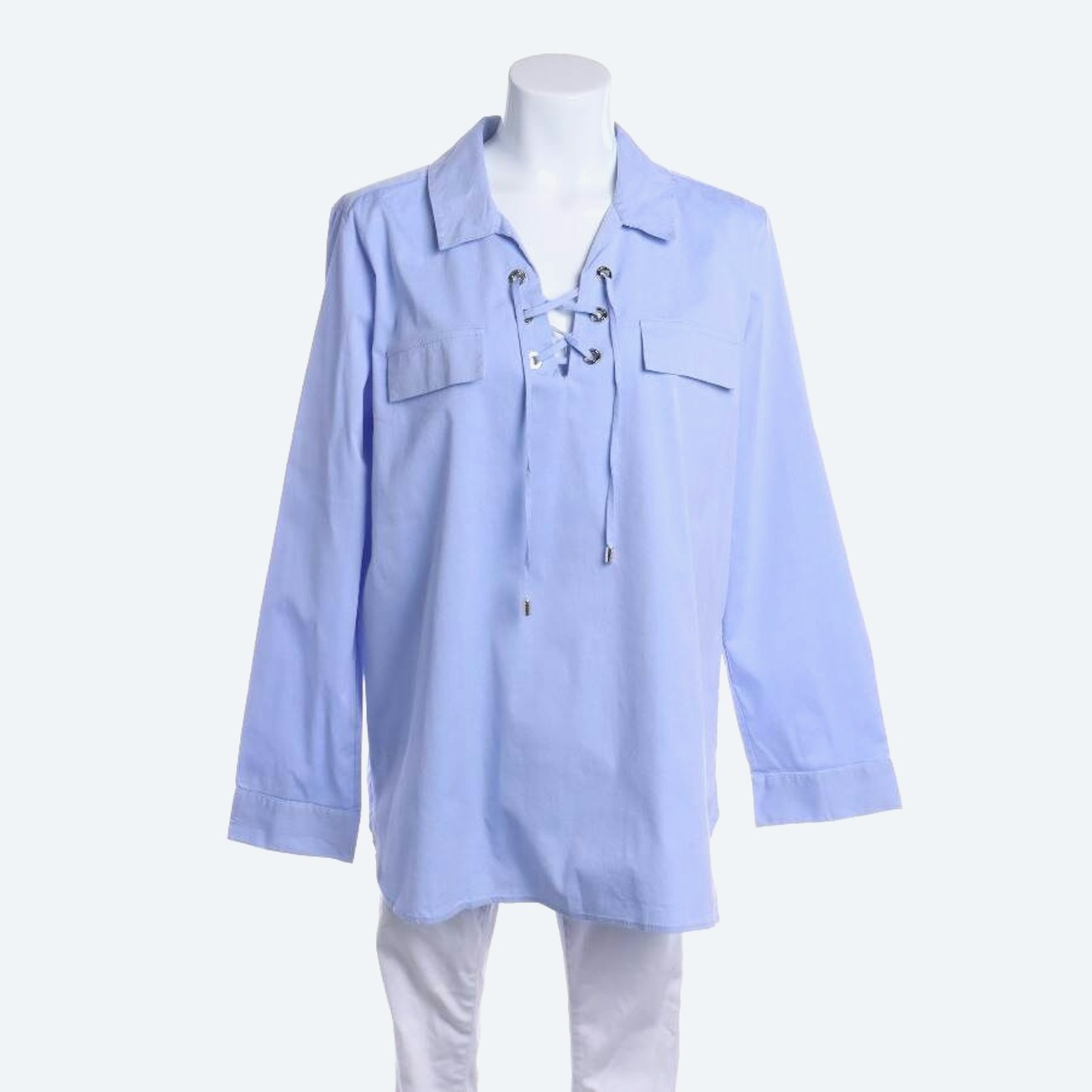 Image 1 of Shirt Blouse XL Blue in color Blue | Vite EnVogue