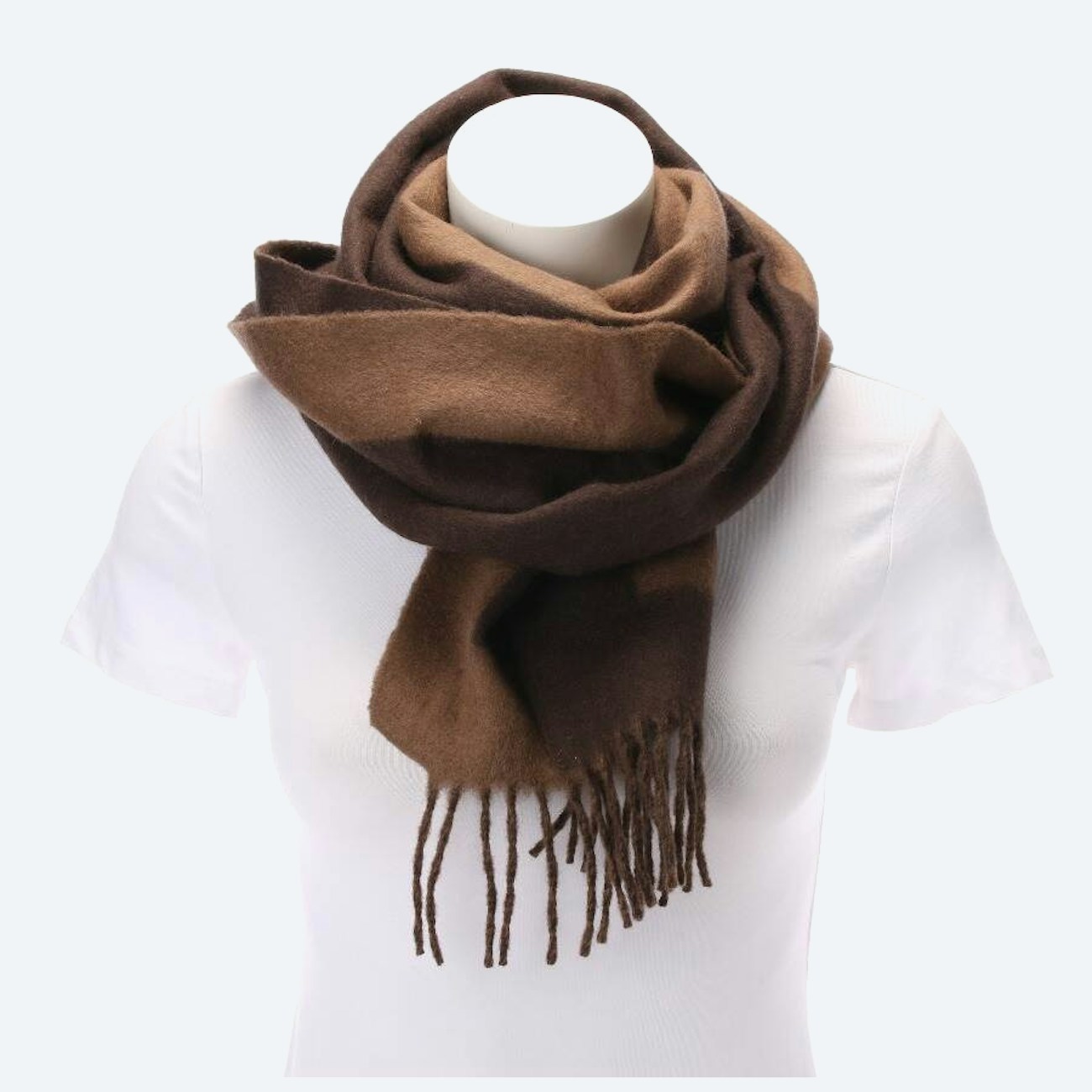 Image 1 of Wool Shawl Brown in color Brown | Vite EnVogue