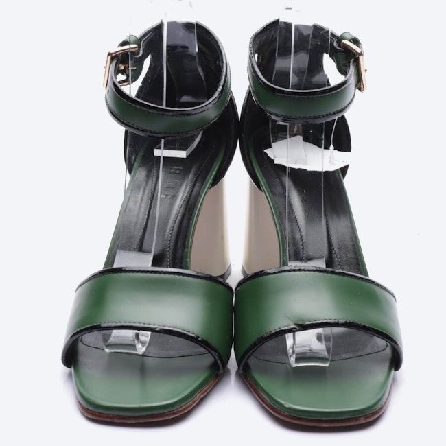 Image 2 of Heeled Sandals EUR 40 Green in color Green | Vite EnVogue