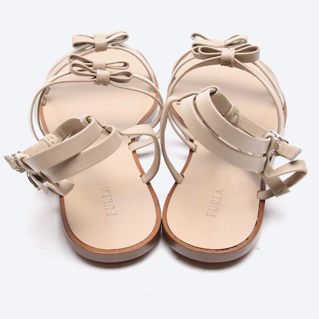 Image 3 of Strappy Sandals EUR 38.5 Beige in color White | Vite EnVogue
