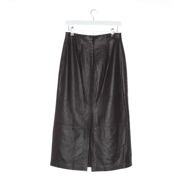 Leather Skirt 32 Dark Brown | Vite EnVogue