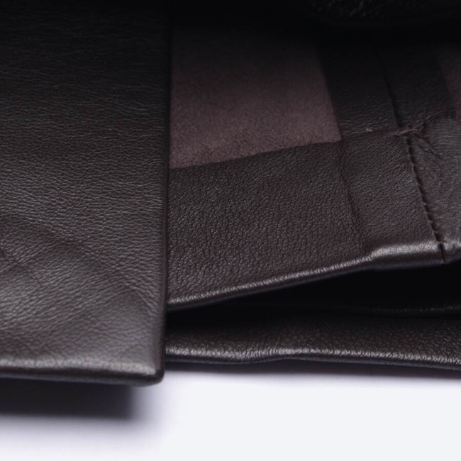 Image 3 of Leather Skirt 32 Dark Brown in color Brown | Vite EnVogue