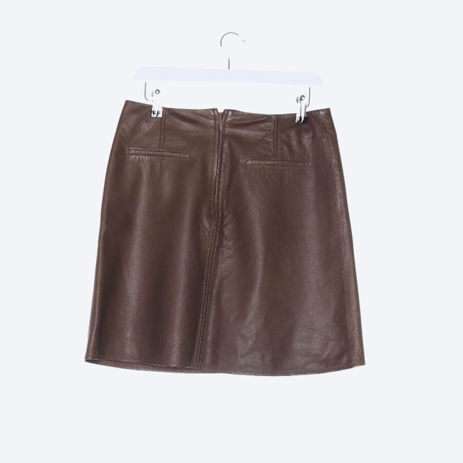 Image 2 of Leather Skirt 38 Brown in color Brown | Vite EnVogue