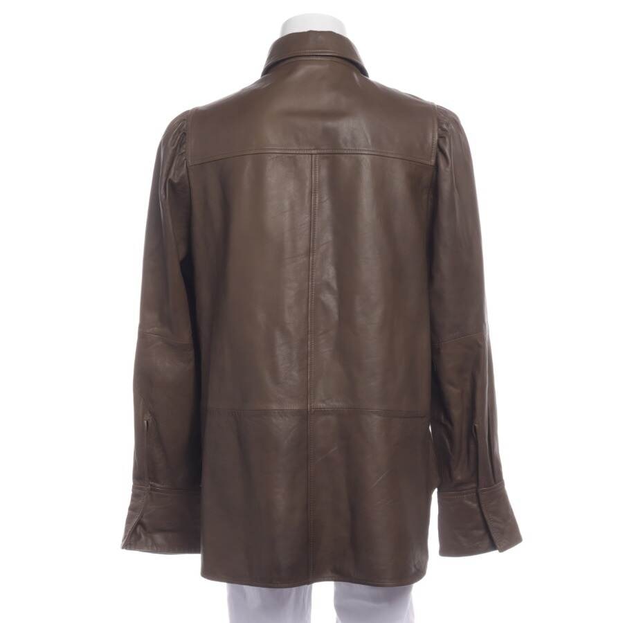 Image 2 of LeatherJacket 42 Dark Brown in color Brown | Vite EnVogue