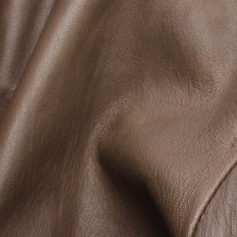 Image 4 of LeatherJacket 42 Dark Brown in color Brown | Vite EnVogue