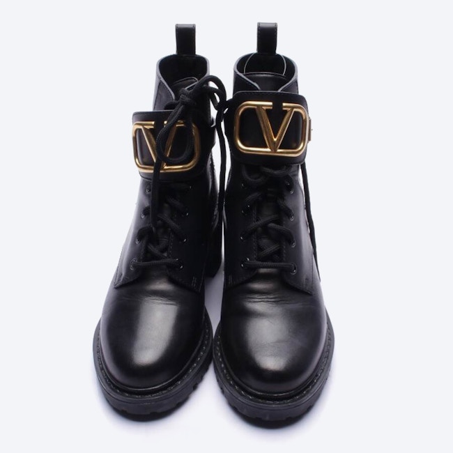 Image 2 of V-Logo Ankle Boots EUR 39 Black in color Black | Vite EnVogue