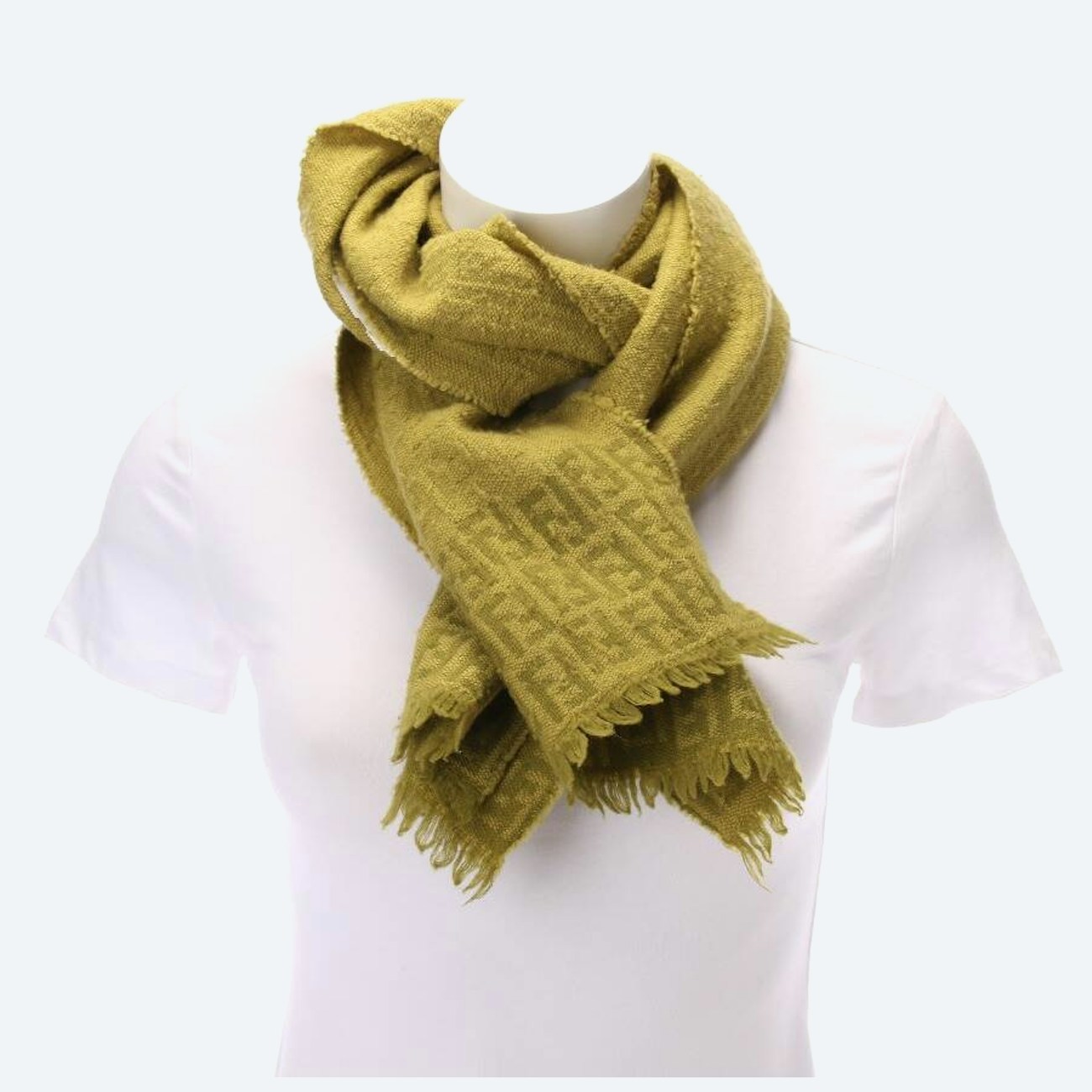 Image 1 of Wool Scarf Green in color Green | Vite EnVogue
