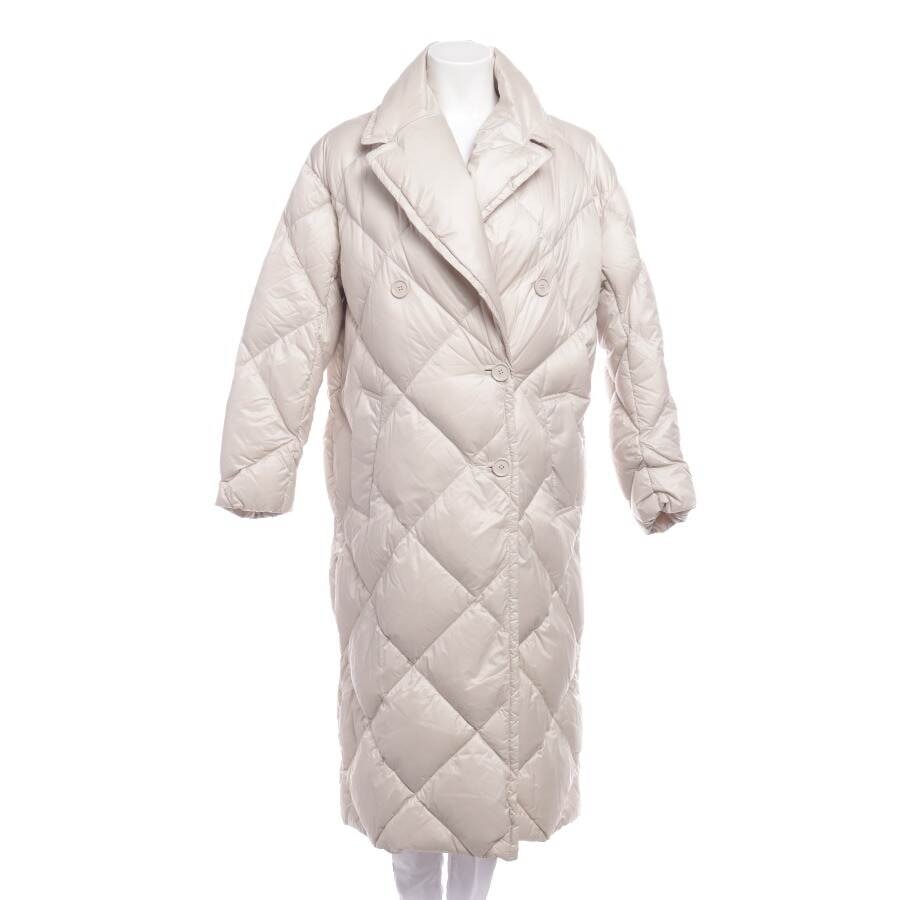 Image 1 of Quilted Coat 40 Beige in color White | Vite EnVogue