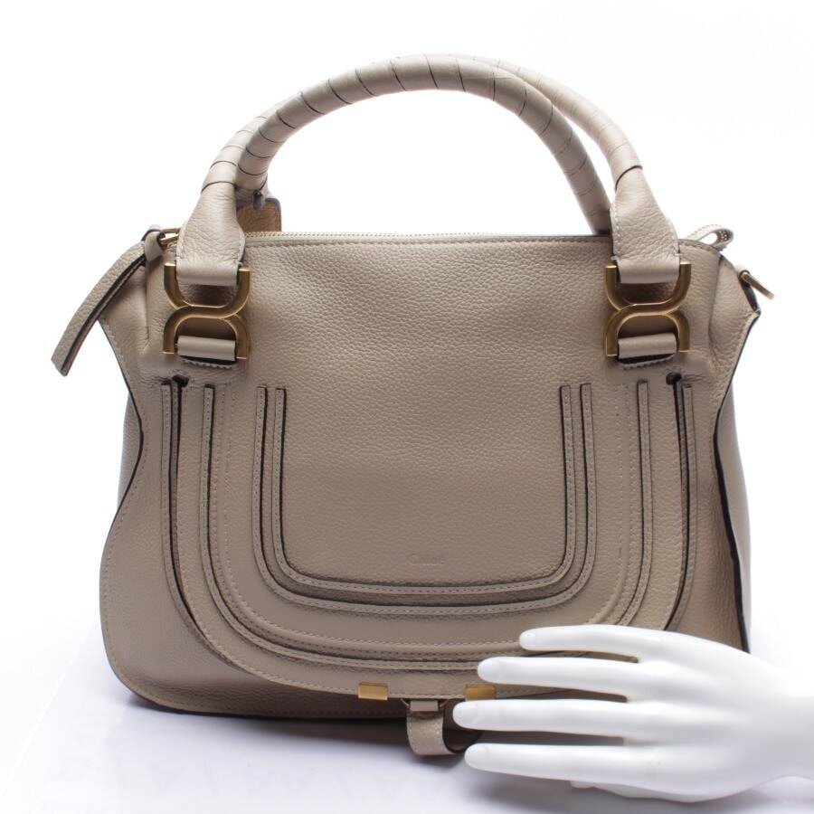 Image 4 of Marcie Tote Bag Medium Handbag Beige in color White | Vite EnVogue