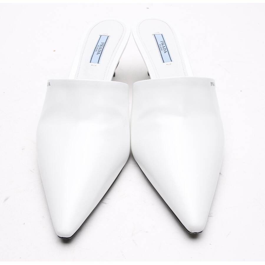 Image 2 of Heeled Mules EUR 41.5 White in color White | Vite EnVogue