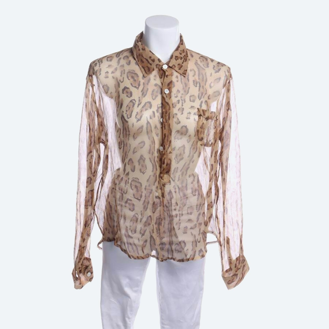 Image 1 of Shirt Blouse 38 Brown in color Brown | Vite EnVogue