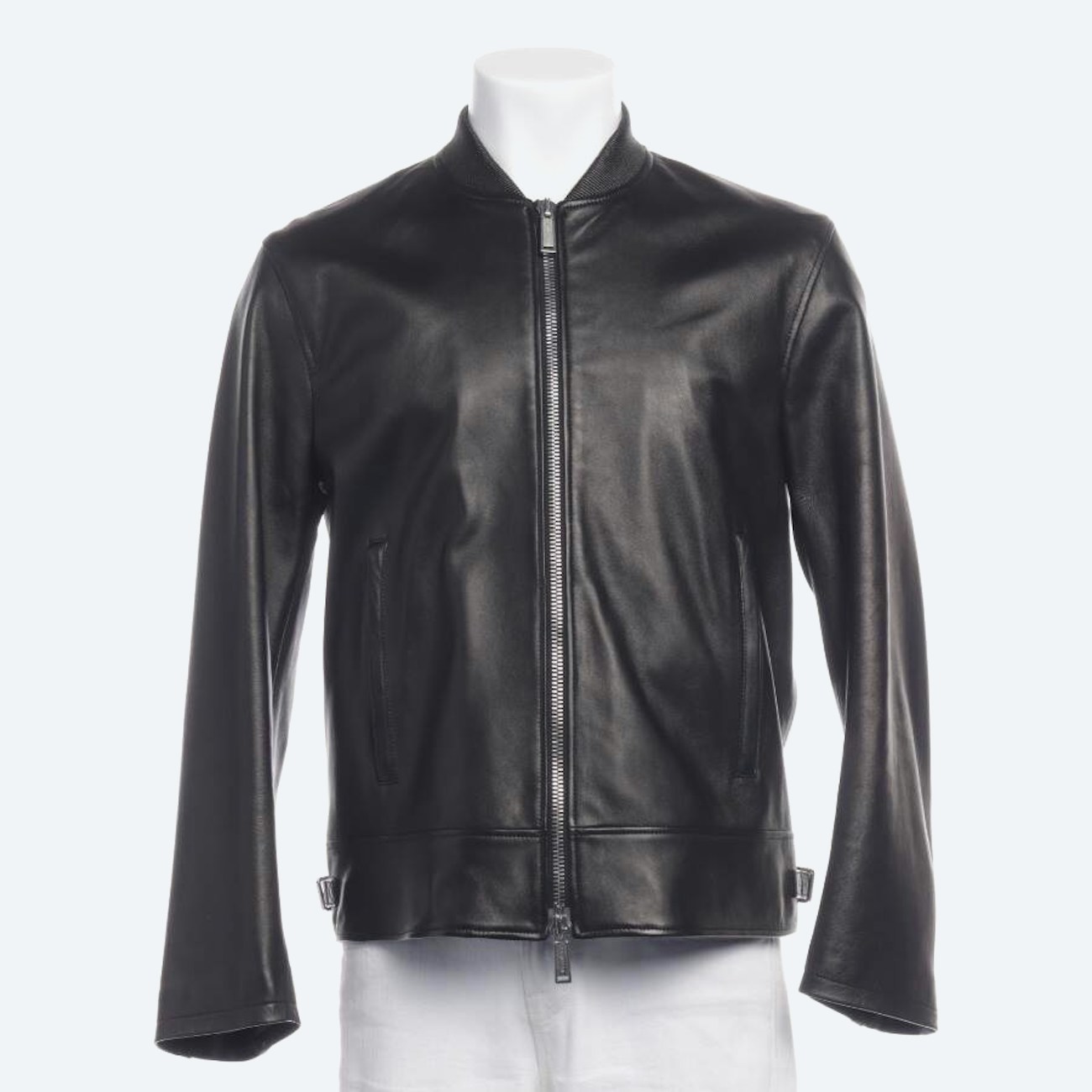 Image 1 of Leather Jacket 50 Black in color Black | Vite EnVogue