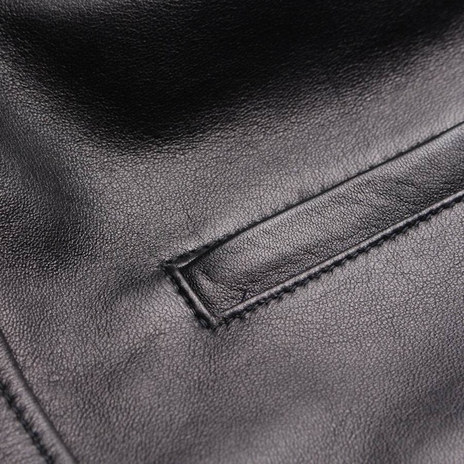 Image 4 of Leather Jacket 50 Black in color Black | Vite EnVogue