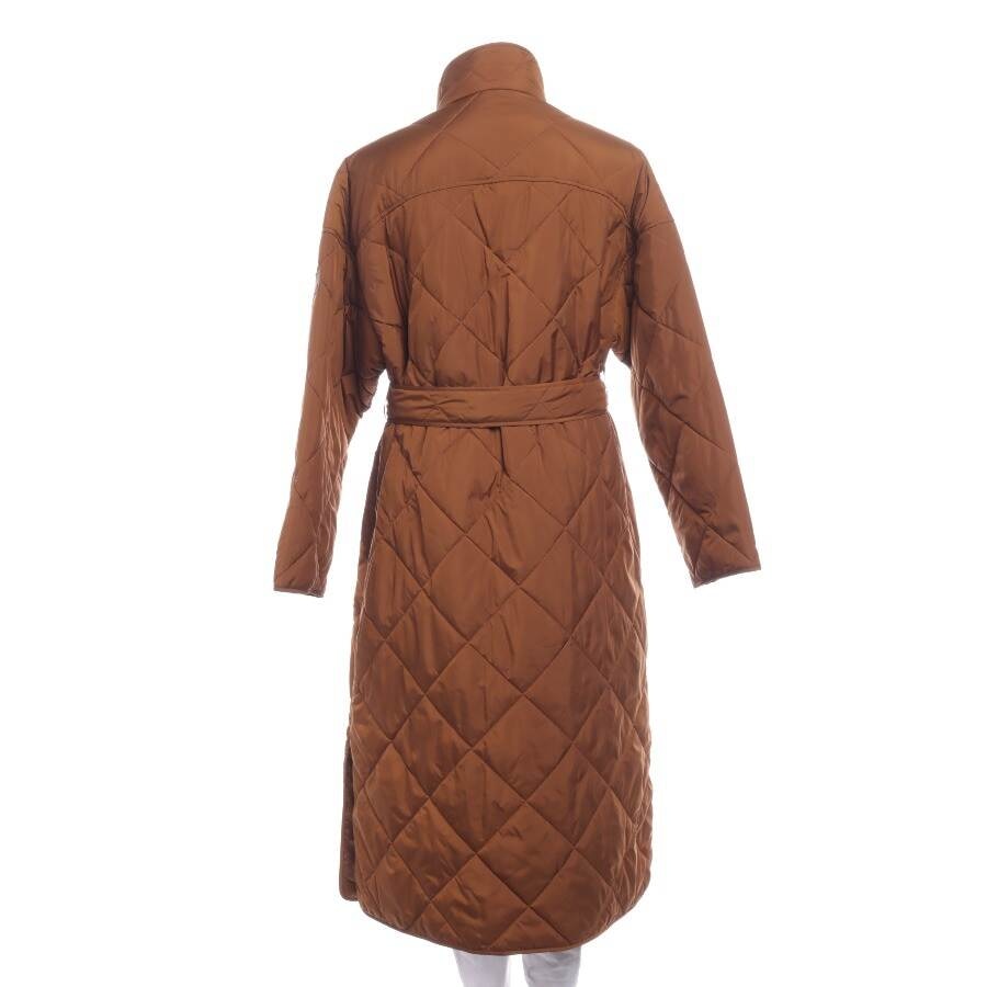 Image 2 of Quilted Coat M Light Brown in color Brown | Vite EnVogue