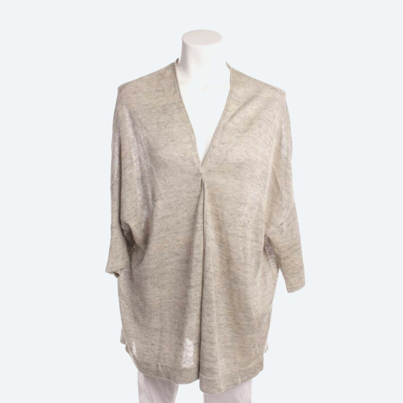 Image 1 of Linen Cardigan S Gray in color Gray | Vite EnVogue