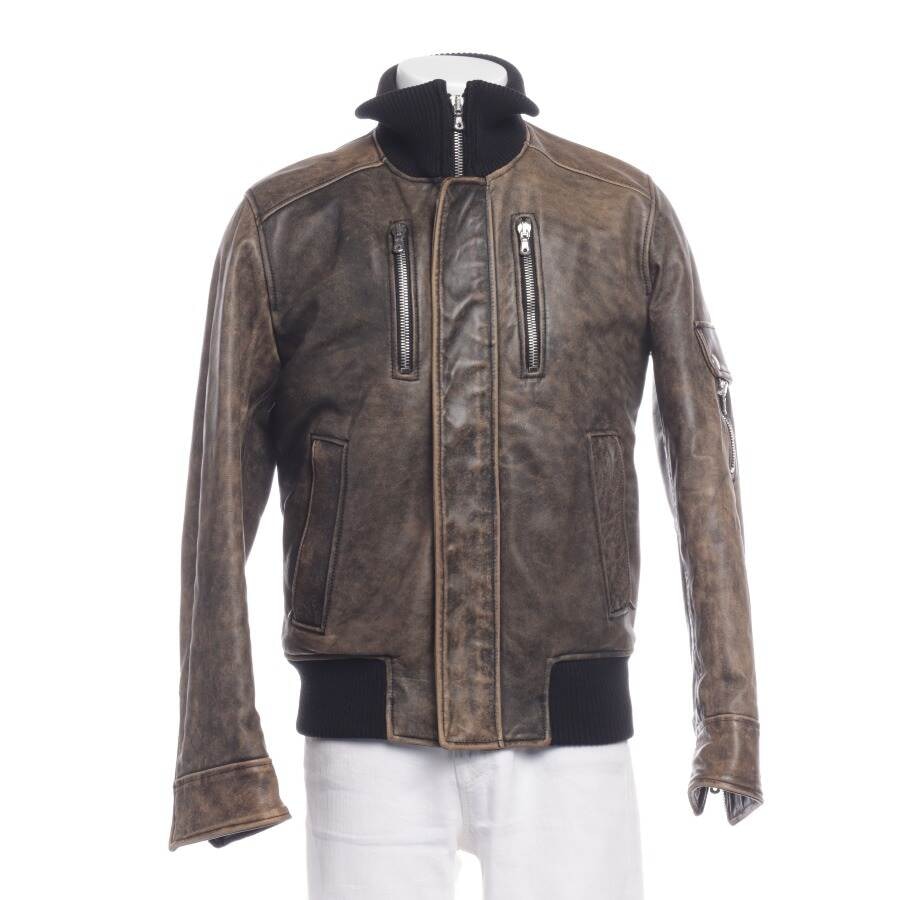 Image 1 of Leather Jacket 50 Light Brown in color Brown | Vite EnVogue