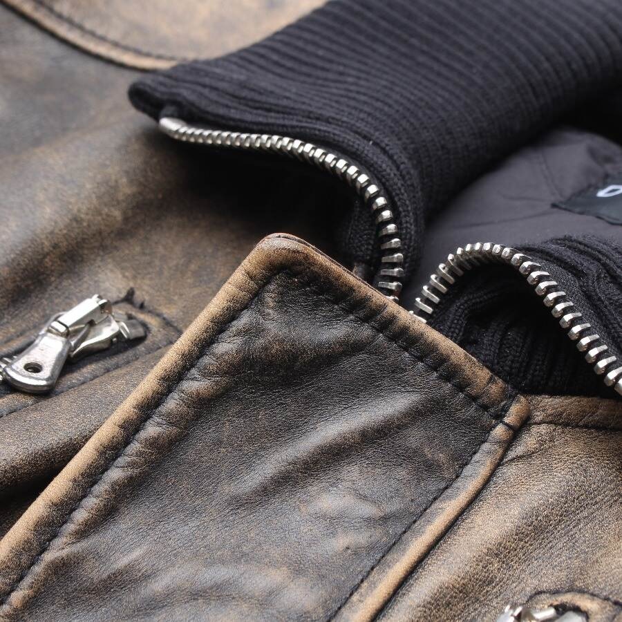 Image 3 of Leather Jacket 50 Light Brown in color Brown | Vite EnVogue