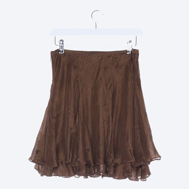 Image 2 of Silk Skirt 32 Brown in color Brown | Vite EnVogue