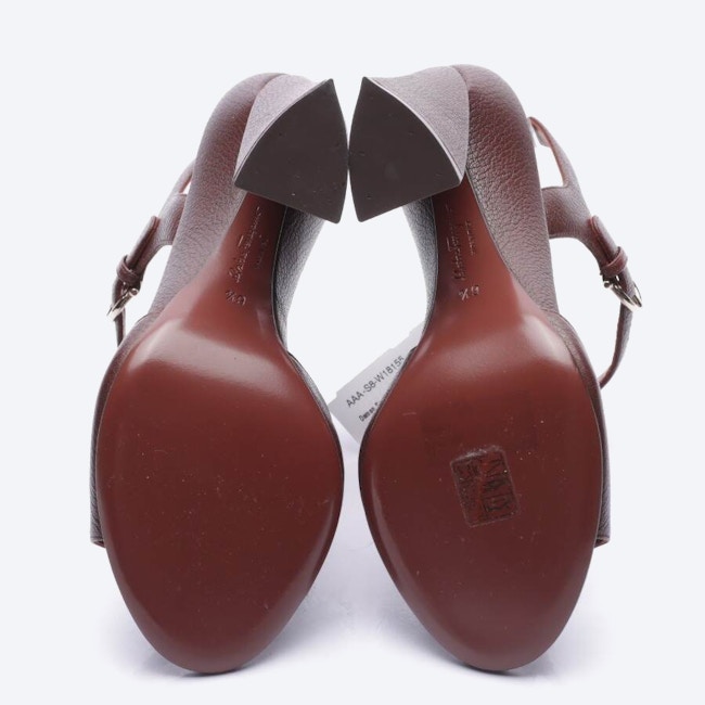Image 4 of Heeled Sandals EUR 39 Dark Brown in color Brown | Vite EnVogue