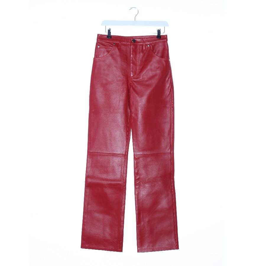 Image 1 of Leather Pants 36 Red in color Red | Vite EnVogue