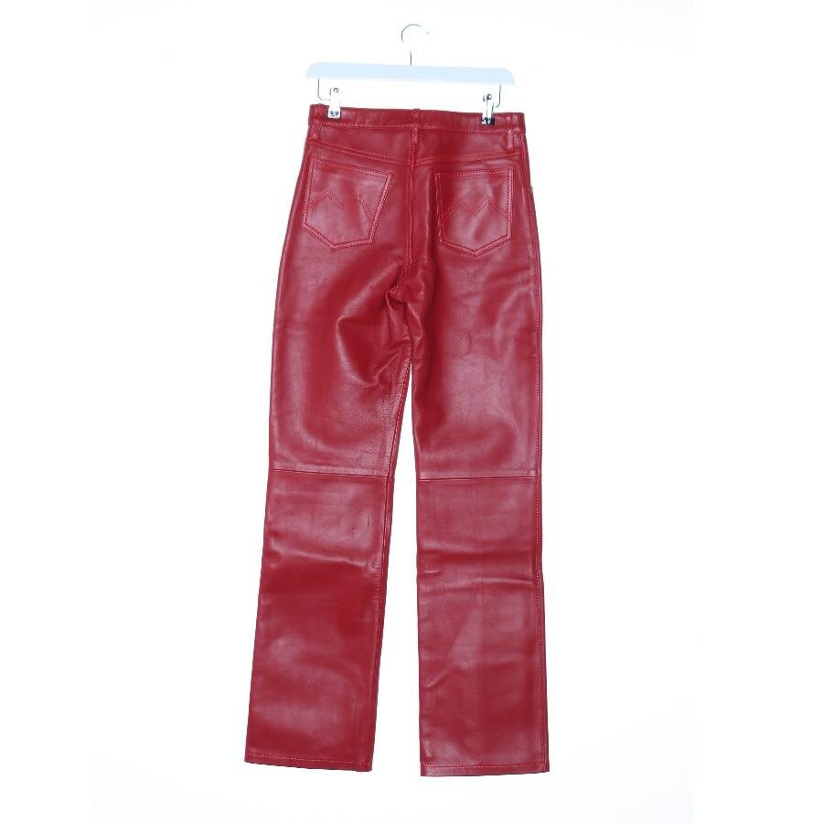 Image 2 of Leather Pants 36 Red in color Red | Vite EnVogue
