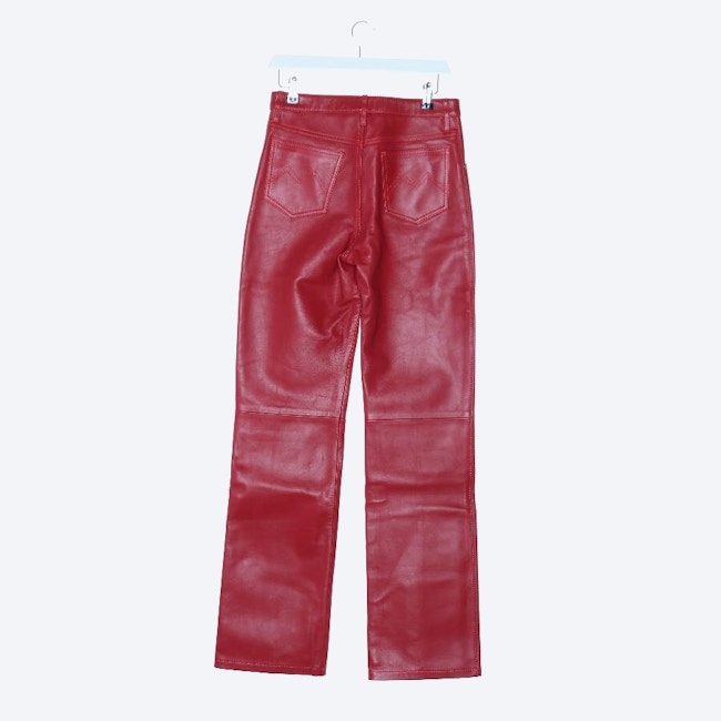 Image 2 of Leather Pants 36 Red in color Red | Vite EnVogue