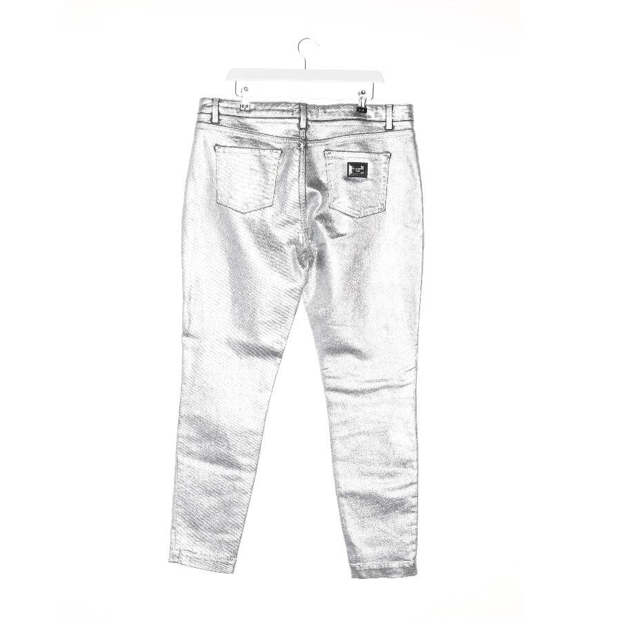 Image 2 of Jeans Slim Fit 48 Silver in color Metallic | Vite EnVogue