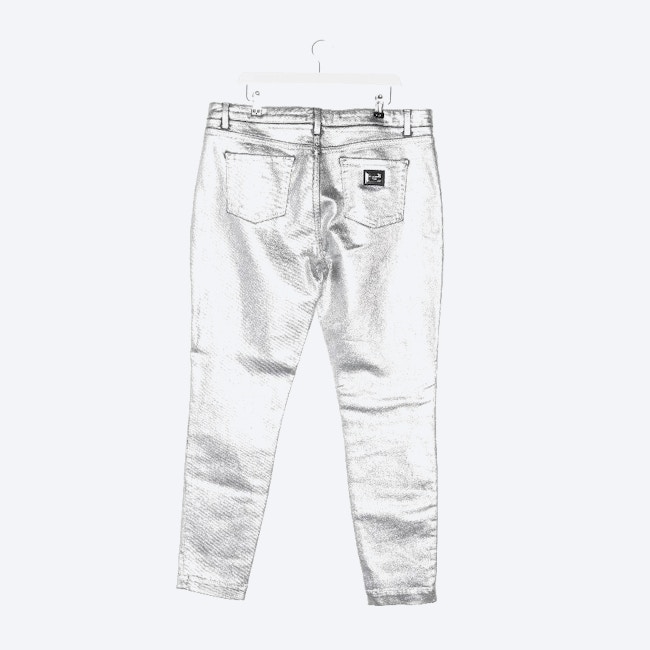 Image 2 of Jeans Slim Fit 48 Silver in color Metallic | Vite EnVogue