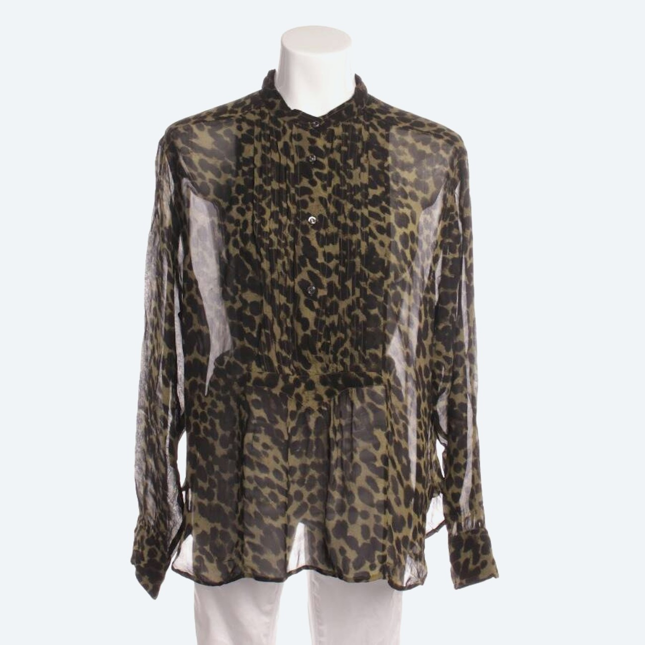 Image 1 of Shirt Blouse 42 Dark Green in color Green | Vite EnVogue