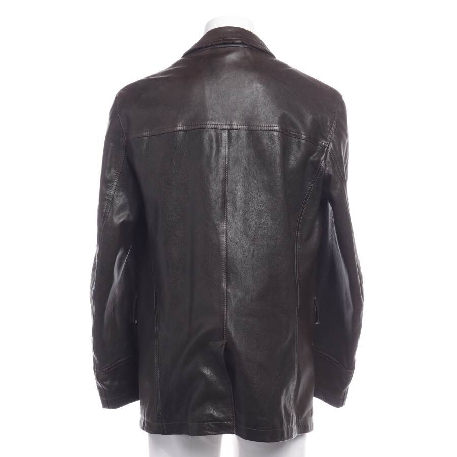 Image 2 of Leather Jacket XL Brown in color Brown | Vite EnVogue